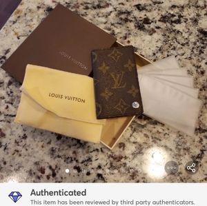 LV Monogram Flip Out Card Case